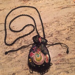 Elegant beaded satchel